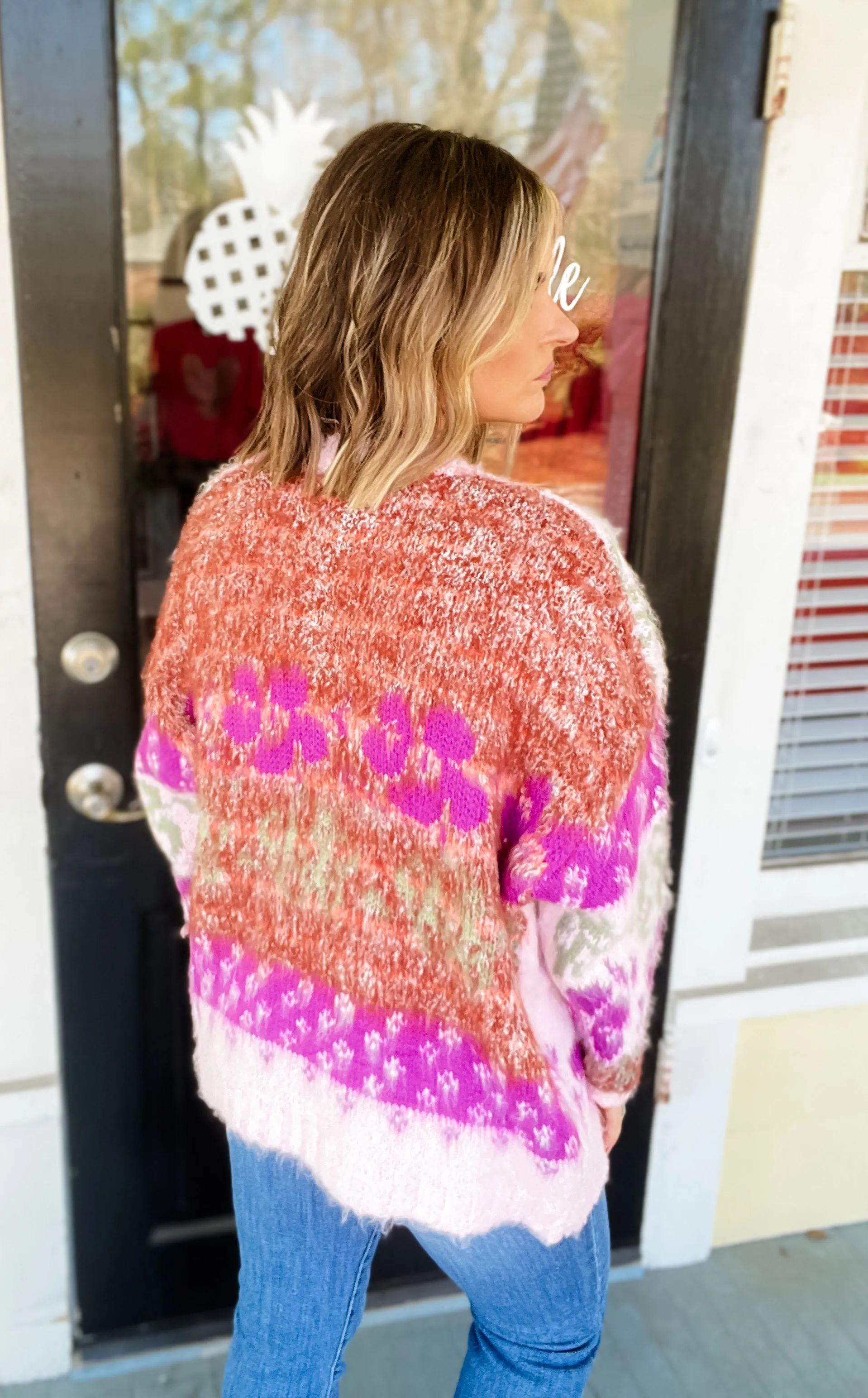 Watercolor Wishes Floral Cardigan