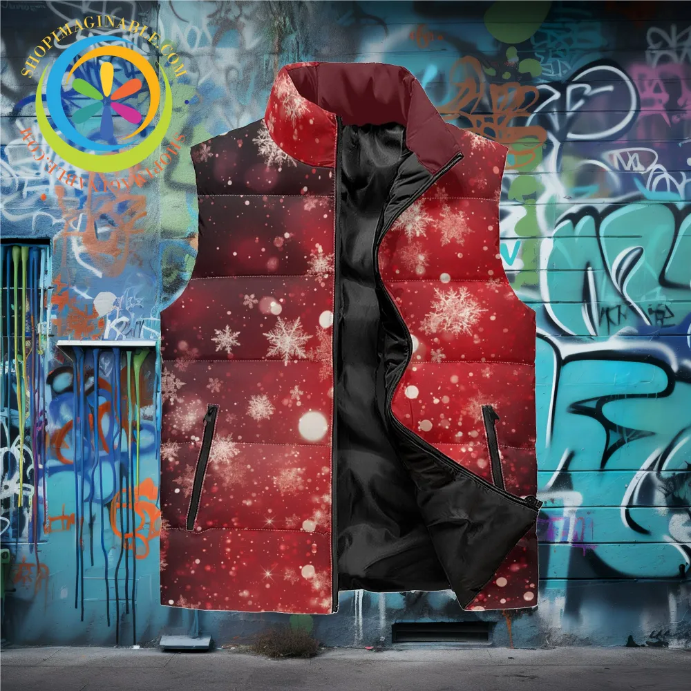 Winter Snowflake Puffer Vest