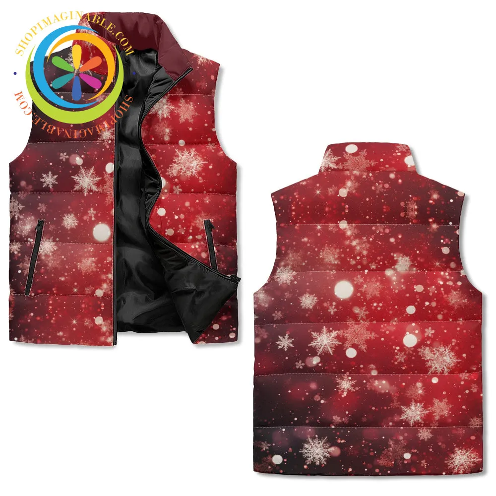 Winter Snowflake Puffer Vest
