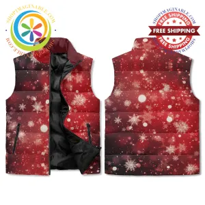 Winter Snowflake Puffer Vest