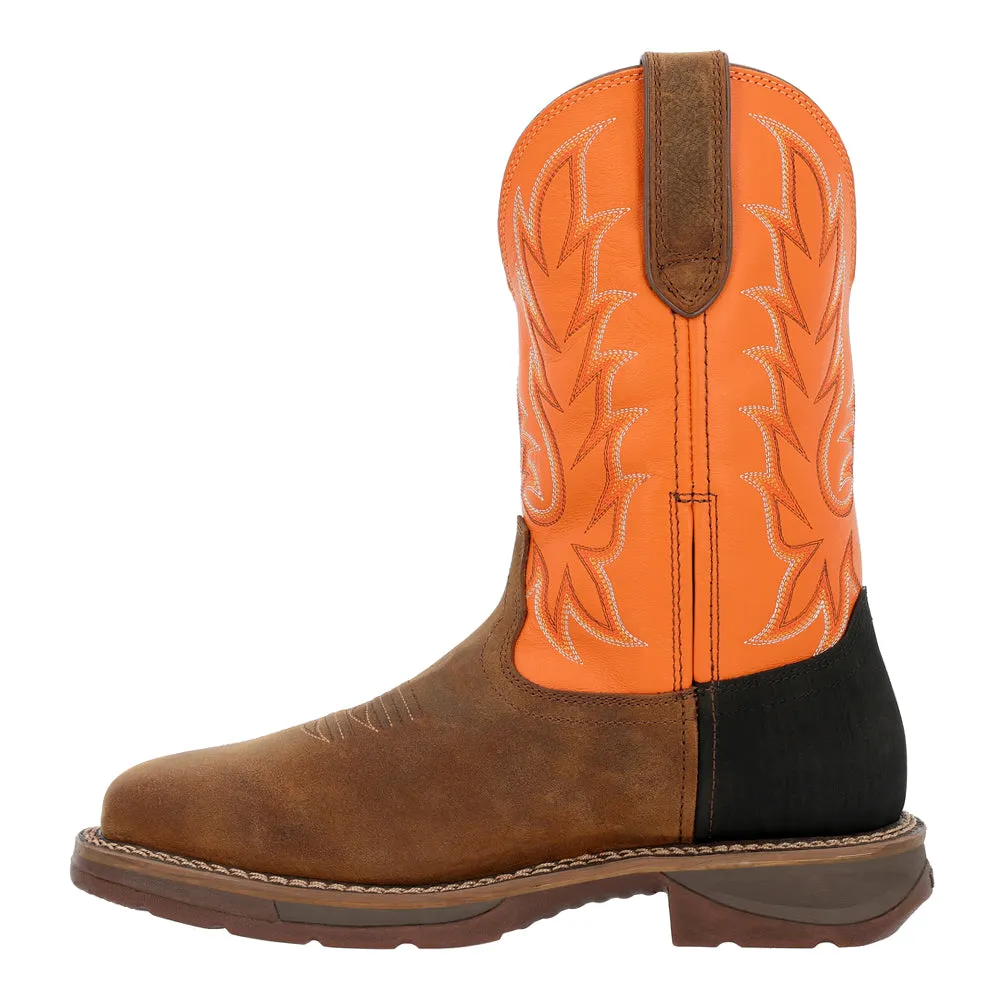 Workin' Rebel Square Toe Western Work Boots