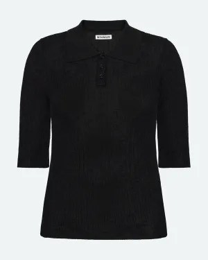 Zoe short sleeved polo 4152 - Black